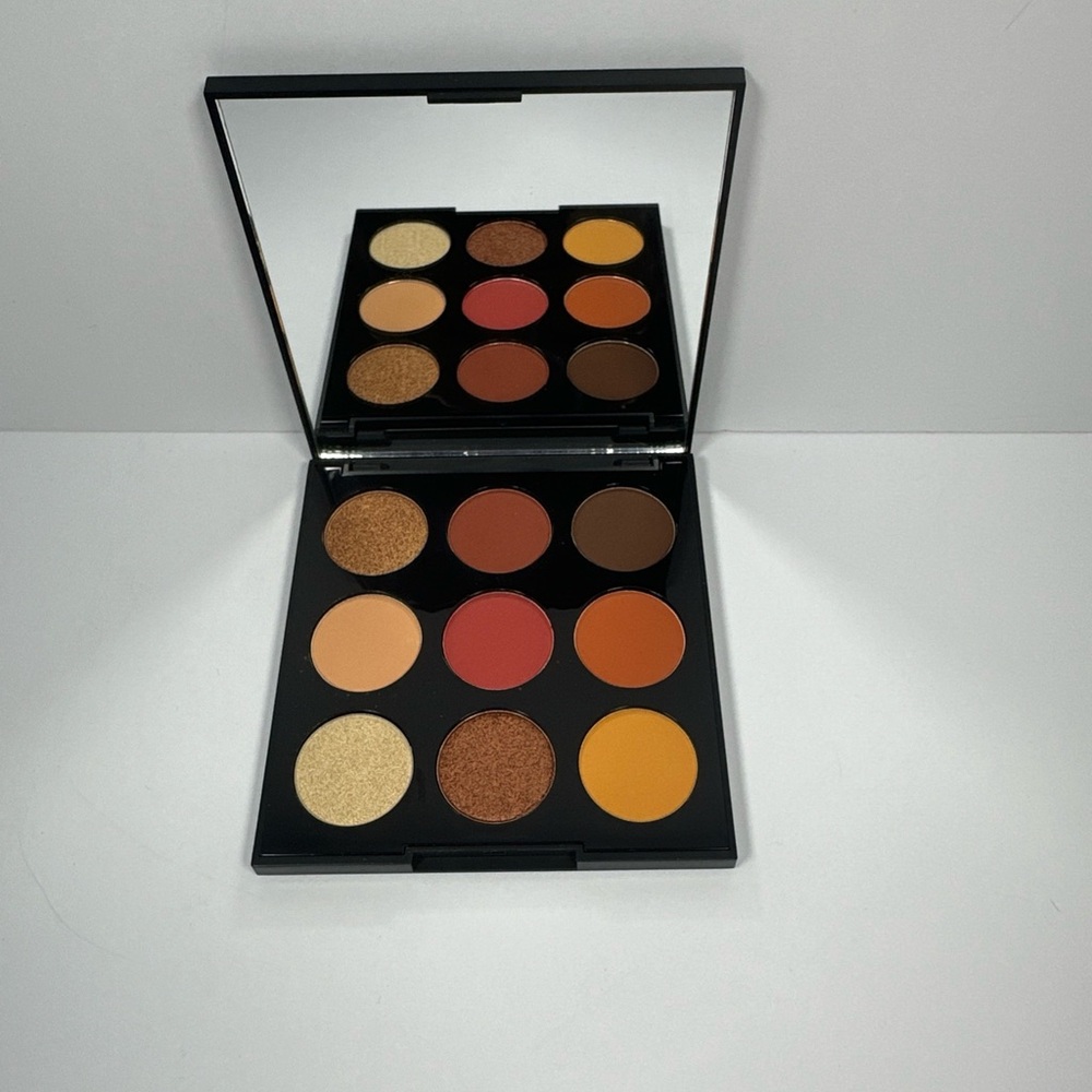 Morphe Warm 9-Color Eyeshadow Palette — Gold, Copper, Amber & Rust Shades